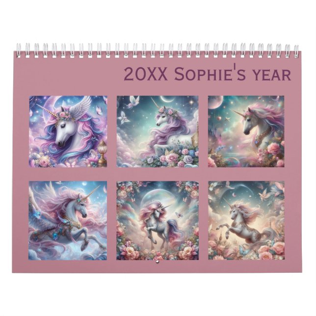 Nyår med färgad fantasi, encorn kalender (Omslag)