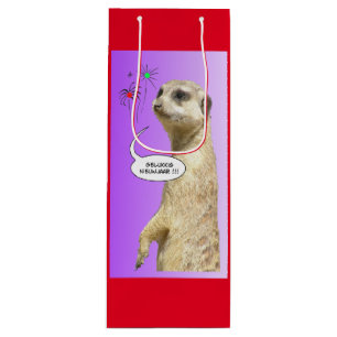 Nyår Nederländsk Meerkat RÖD Vinpåse