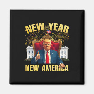 Nyår Nya Amerika Gott nytt år Party 2025 Tru Magnet