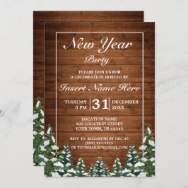 Nyår Party i Gräs på skogsområdet Inbjudningar