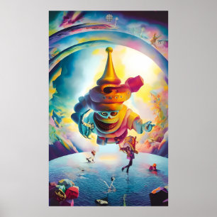 Nyår Party Monster Poster