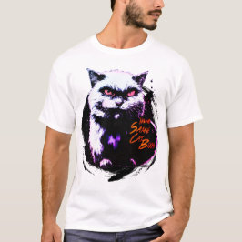 Nyår Samma katt Chef Funny Halloween Cat T-Shirt