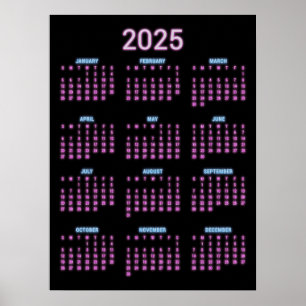 Nyare 2025-kalender poster