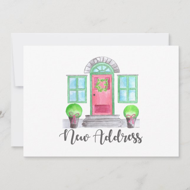 Nyare adress julhus inbjudningar (Framsida)