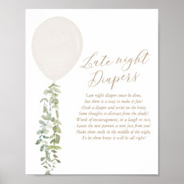 Nyare dagstidningar Vita babyskor Poster