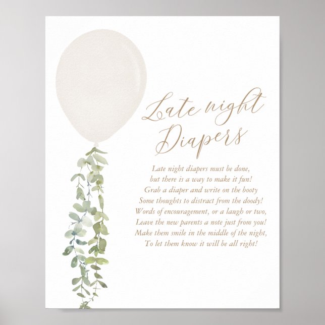 Nyare dagstidningar Vita babyskor Poster (Framsidan)