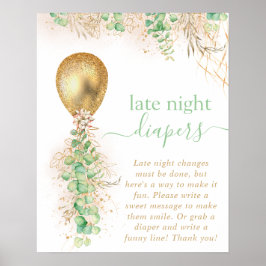 Nyare eucalyptus-bubblor för sent nattliga tidning poster