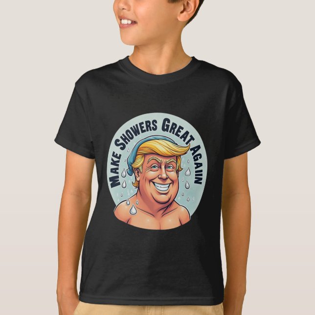 Nyare grear i Trump Shower Grear igen T Shirt (Framsida)