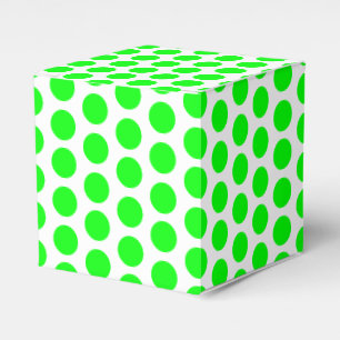 Nyare grönten, vit snö snöflingor, polka dots, gåv presentaskar