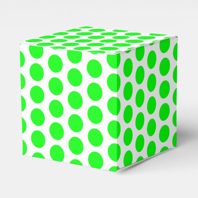 Nyare grönten, vit snö snöflingor, polka dots, gåv presentaskar (Framsidan Sidan)