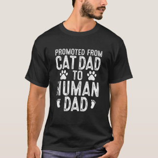 Nyare pappa Cat Lover befordrades från Cat Pappa t Shirt