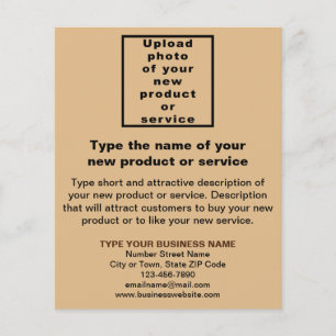 Nyare produkt- eller servicefärgad brun Flyer