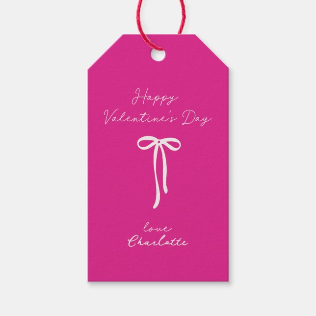 nyare rosa | buga Alla hjärtans dag Presentetikett (Framsidan)