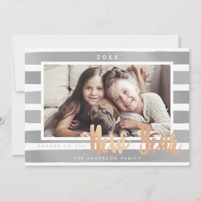 Nyårs Cheer - fotokort Julkort (Framsida)