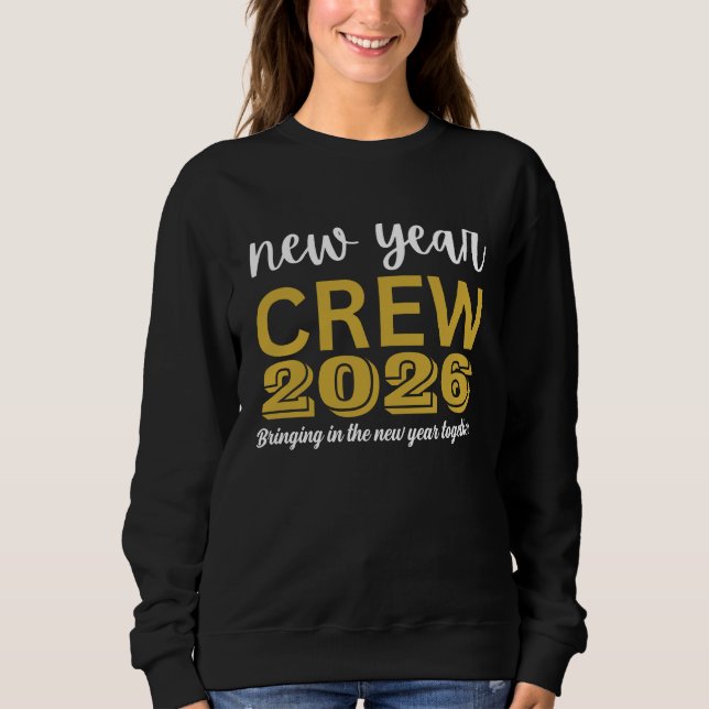 Nyårs Crew 2026 T Shirt (Framsida)