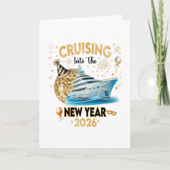 Nyårs Cruise 2026 Nye Firande 2  Kort (Framsida)