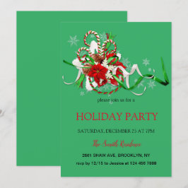 Nyårs dekoration-lucka, julstjärna Invit Inbjudningar