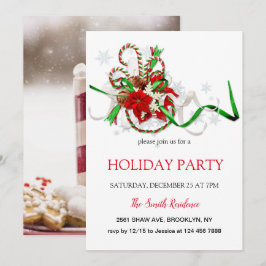 Nyårs dekoration-lucka, julstjärna Invit Inbjudningar