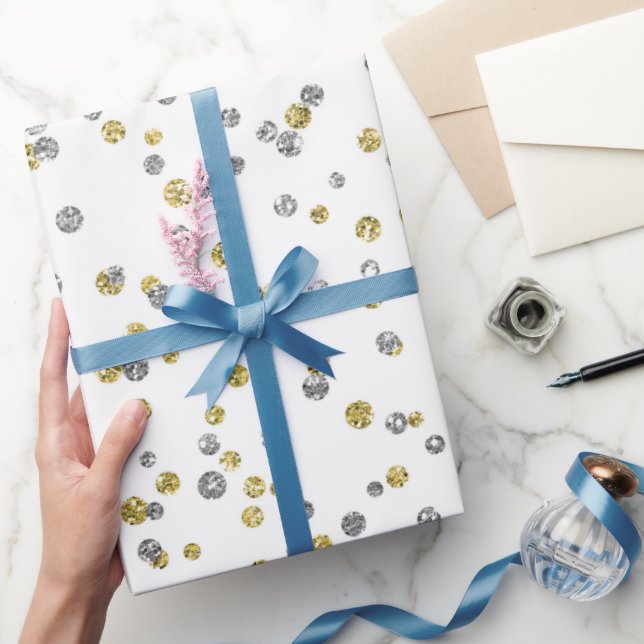 Nyårs Glittermönster  Presentpapper (Gifting)