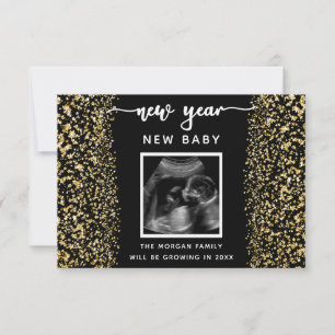 Nyårs Gravid - annonsfoto Tack Kort