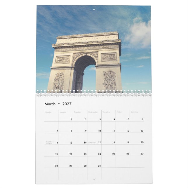 Nyårs kalender  (Mar 2027)