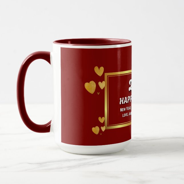 Nyårs Mug 2026 – Glädje, Drömmar & Firande Mugg (Vänster)