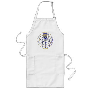 Nyårs popup-Apron Långt Förkläde