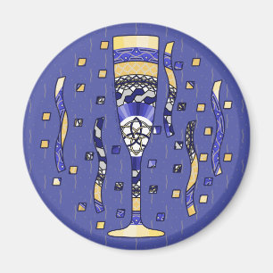 Nyårs popup-magnet magnet