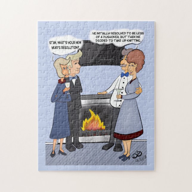 Nyårs resolution Lustigt Jigszawapussel Pussel (Vertikal)