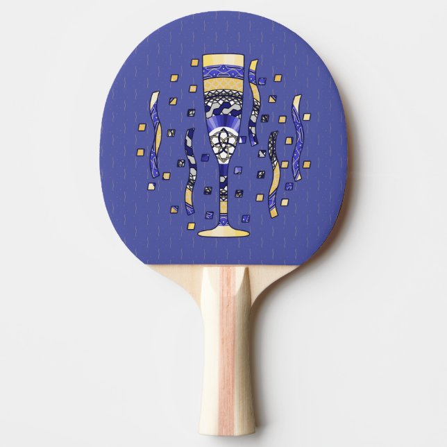 Nyårs Toast Ping Pong Paddle Pingisracket (Framsidan)