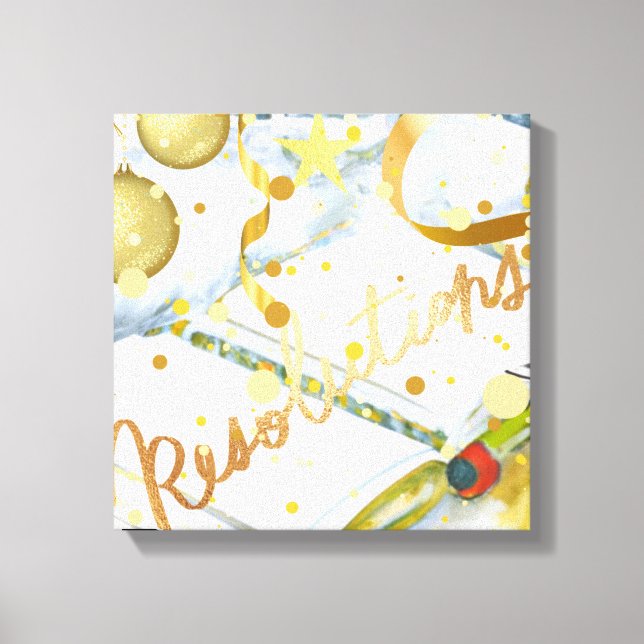 Nyårs upplösningssamling canvastryck (Framsida)