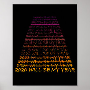 Nyårsafton 2026 Kommer Att Bli Mitt År - Gott Nytt Poster