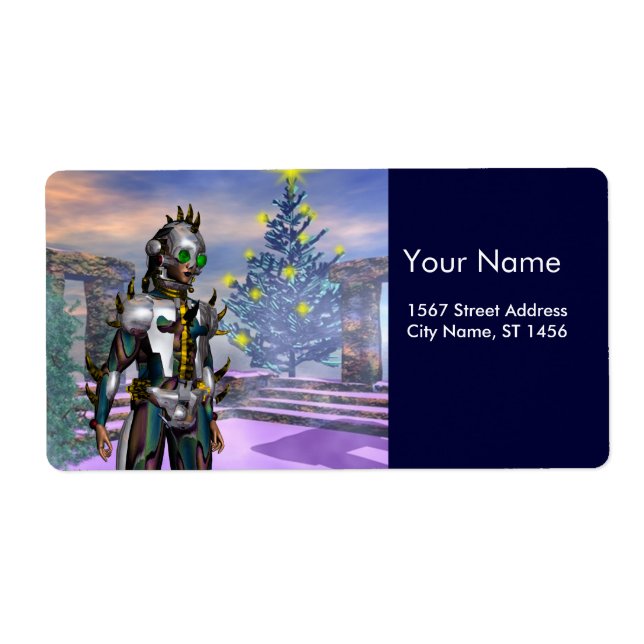 NYÅRSAFTON AV ETT CYBORG FRAKTSEDEL (Framsidan)