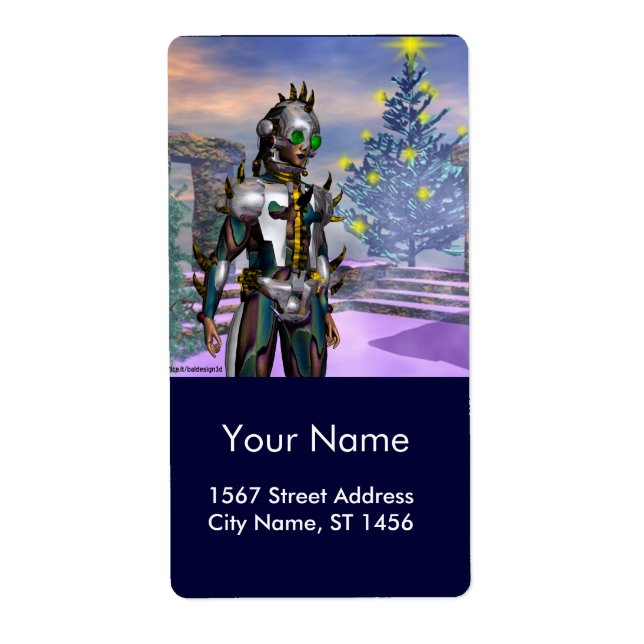 NYÅRSAFTON AV ETT CYBORG FRAKTSEDEL (Framsidan)