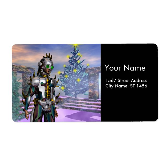 NYÅRSAFTON AV ETT CYBORG FRAKTSEDEL (Framsidan)