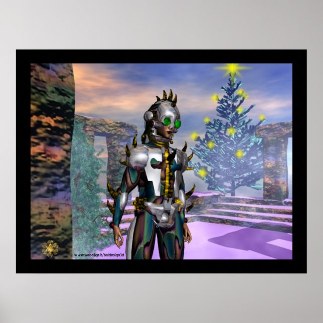NYÅRSAFTON AV Klossal CYBORG Poster (Framsidan)