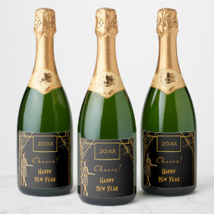 Nyårsafton Black guld 1920's art deco