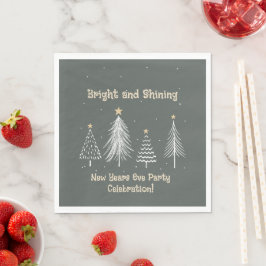Nyårsafton Bright och shindrande Julfest Pappersservett