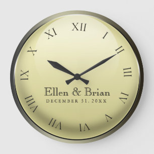 Nyårsafton Bröllop Clock Stor Klocka