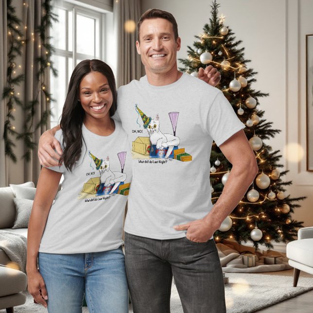 Nyårsafton Cat Funny T Shirt (Skapare uppladdad)