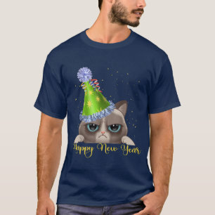 Nyårsafton Cat T-Shirt