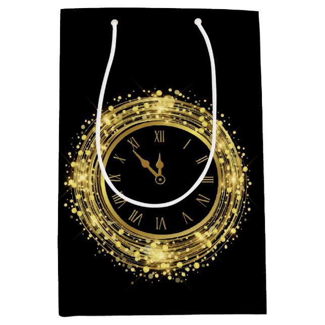 Nyårsafton Clock Glitter Confetti (Framsidan)