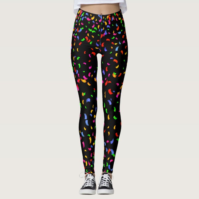 Nyårsafton Confetti Leggings (Framsida)