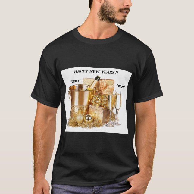 Nyårsafton Firande T Shirt (Framsida)