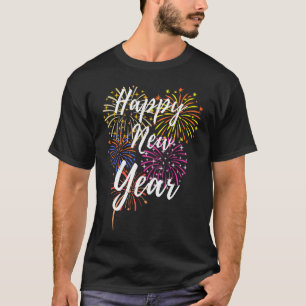 Nyårsafton Fireworks Artistic Gott nytt år 2 T Shirt