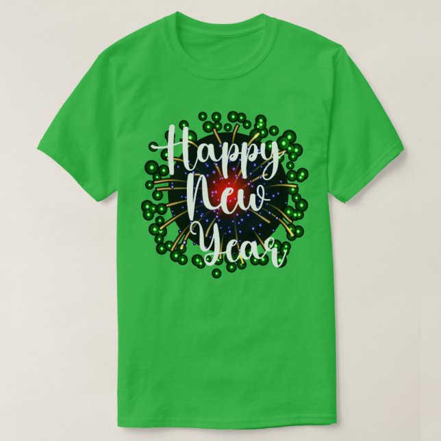 Nyårsafton Gott nytt år 2023 Fireworks T Shirt (Design framsida)