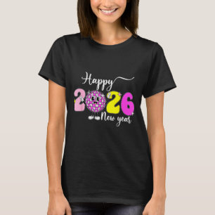 Nyårsafton Hej 2026 Gott Nytt År 2026 Skiva T Shirt
