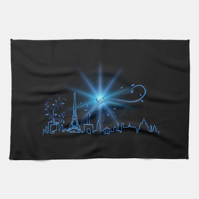 Nyårsafton i Paris Kökshandduk (Horisontell)