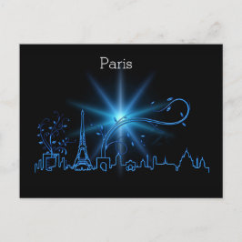 Nyårsafton i Paris Vykort