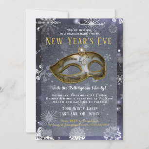 Nyårsafton MasqueraParty Inbjudan